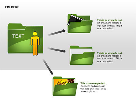 Folders Shapes Collection, Slide 11, 00304, Shapes — PoweredTemplate.com