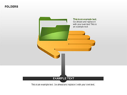 Folders Shapes Collection, Slide 12, 00304, Shapes — PoweredTemplate.com
