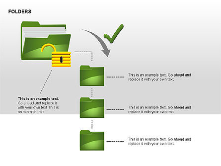 Folders Shapes Collection, Slide 15, 00304, Shapes — PoweredTemplate.com