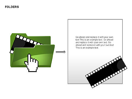 Folders Shapes Collection, Slide 3, 00304, Shapes — PoweredTemplate.com