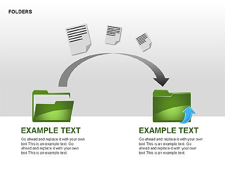 Folders Shapes Collection, Slide 8, 00304, Shapes — PoweredTemplate.com