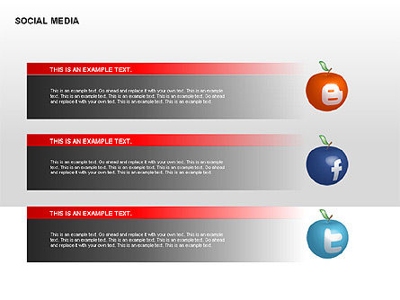 Diagram Media Sosial, Slide 3, 00307, Bagan Alur — PoweredTemplate.com