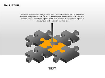 3d raadsels, Dia 13, 00309, Puzzeldiagrammen — PoweredTemplate.com