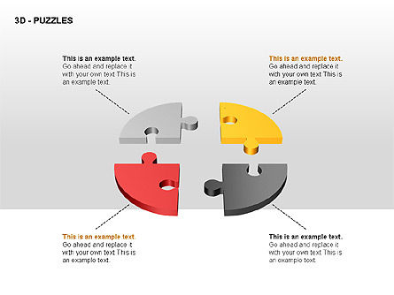 3d puzzles, Folie 5, 00309, Puzzle-Diagramme — PoweredTemplate.com