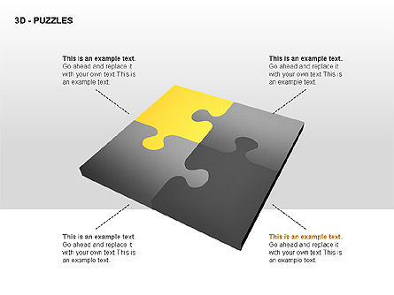 Puzzles 3D, Diapositive 8, 00309, Schémas puzzle — PoweredTemplate.com