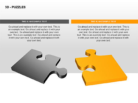 3d puzzles, Folie 9, 00309, Puzzle-Diagramme — PoweredTemplate.com
