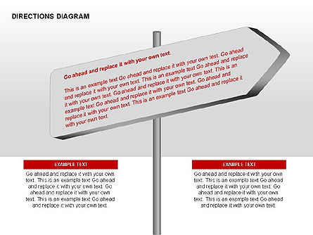 Directions Diagram Collection, Slide 7, 00312, Shapes — PoweredTemplate.com