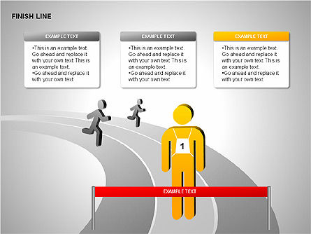 Diagramas de línea de llegada, Diapositiva 12, 00313, Diagramas de la etapa — PoweredTemplate.com