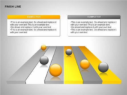 Finish Line Diagrams, Slide 13, 00313, Stage Diagrams — PoweredTemplate.com