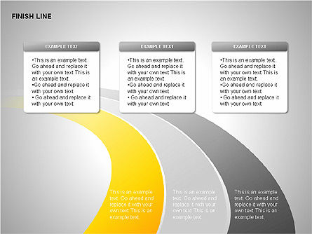 Diagramas de línea de llegada, Diapositiva 15, 00313, Diagramas de la etapa — PoweredTemplate.com
