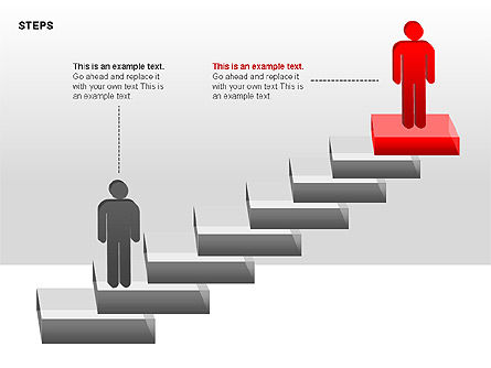 Collecte des diagrammes des étapes, Diapositive 5, 00314, Schémas d'étapes — PoweredTemplate.com