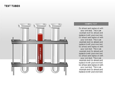 Diagramas de estágios de tubos de ensaio, Deslizar 14, 00316, Diagramas de Etapas — PoweredTemplate.com