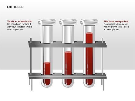 Diagramas de estágios de tubos de ensaio, Deslizar 3, 00316, Diagramas de Etapas — PoweredTemplate.com