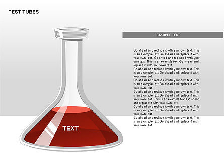 테스트 튜브 스테이지 다이어그램, 슬라이드 4, 00316, 단계 도표 — PoweredTemplate.com
