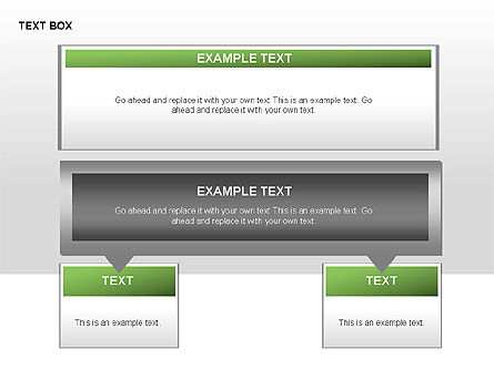 Chevron Text Boxes Collection, Slide 10, 00317, Text Boxes — PoweredTemplate.com