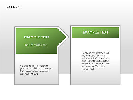 Chevron Text Boxes Collection, Slide 6, 00317, Text Boxes — PoweredTemplate.com