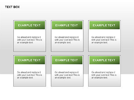 Chevron Text Boxes Collection, Slide 7, 00317, Text Boxes — PoweredTemplate.com