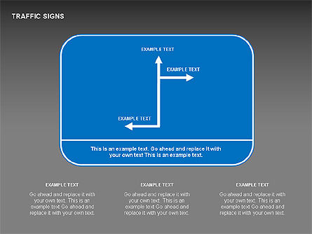 Diagrammes des panneaux de signalisation, Diapositive 11, 00318, Formes — PoweredTemplate.com