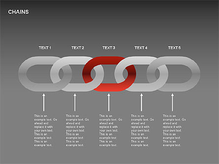 Chain Diagram, Slide 10, 00323, Stage Diagrams — PoweredTemplate.com