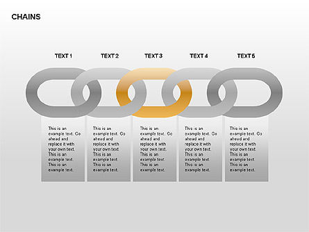 Schéma de la chaîne, Diapositive 12, 00323, Schémas d'étapes — PoweredTemplate.com