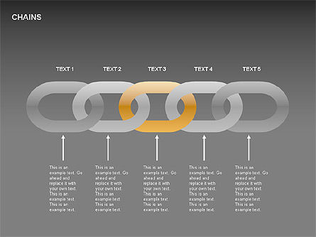 Chain Diagram, Slide 5, 00323, Stage Diagrams — PoweredTemplate.com