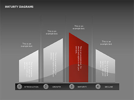 Collecte des diagrammes de maturité, Diapositive 13, 00325, Schémas d'étapes — PoweredTemplate.com
