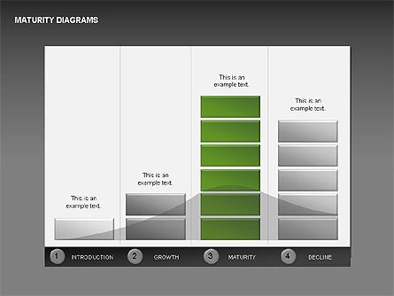 Collecte des diagrammes de maturité, Diapositive 16, 00325, Schémas d'étapes — PoweredTemplate.com