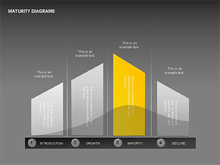 Collecte des diagrammes de maturité, Diapositive 5, 00325, Schémas d'étapes — PoweredTemplate.com