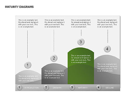 Collecte des diagrammes de maturité, Diapositive 7, 00325, Schémas d'étapes — PoweredTemplate.com
