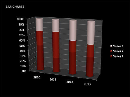 Colección de gráficos de barras controlados por datos, Diapositiva 13, 00326, Diagramas de la etapa — PoweredTemplate.com