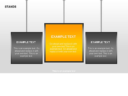 스탠드 다이어그램, 슬라이드 11, 00329, 단계 도표 — PoweredTemplate.com