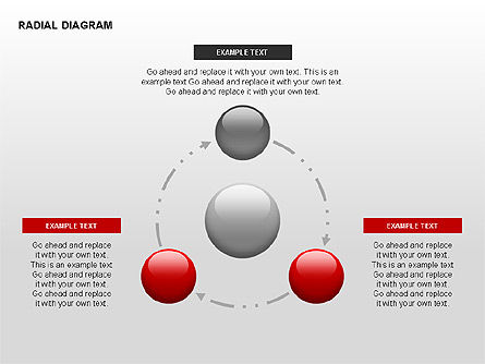 Diagramme radial, Modele PowerPoint, 00330, Schémas d'étapes — PoweredTemplate.com