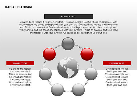 Diagramme radial, Diapositive 5, 00330, Schémas d'étapes — PoweredTemplate.com