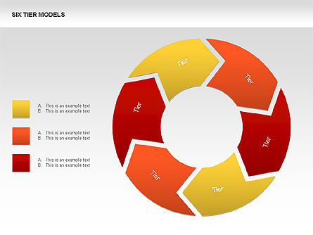 六层模型图, PowerPoint模板, 00331, 流程图 — PoweredTemplate.com