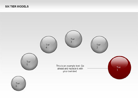 6 단계 모델 다이어그램, 슬라이드 12, 00331, 프로세스 도표 — PoweredTemplate.com