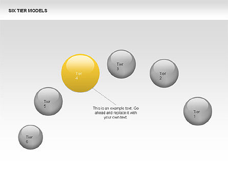 6 단계 모델 다이어그램, 슬라이드 15, 00331, 프로세스 도표 — PoweredTemplate.com