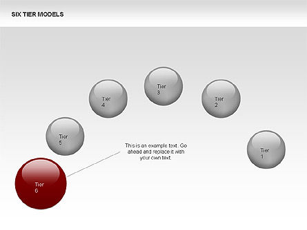 6 단계 모델 다이어그램, 슬라이드 17, 00331, 프로세스 도표 — PoweredTemplate.com