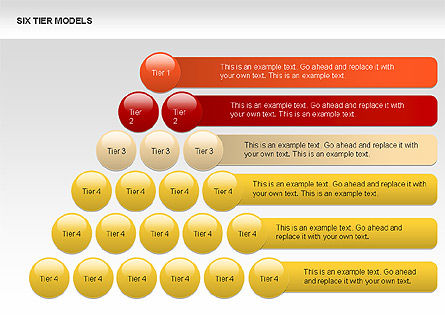 Six Tier Model Diagrams, Slide 18, 00331, Process Diagrams — PoweredTemplate.com