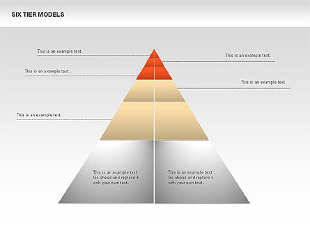 Six Tier Model Diagrams, Slide 3, 00331, Process Diagrams — PoweredTemplate.com