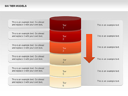 Diagrammes à six niveaux, Diapositive 6, 00331, Schémas de procédés — PoweredTemplate.com