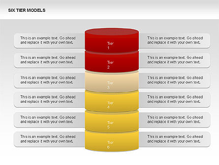 6 단계 모델 다이어그램, 슬라이드 7, 00331, 프로세스 도표 — PoweredTemplate.com