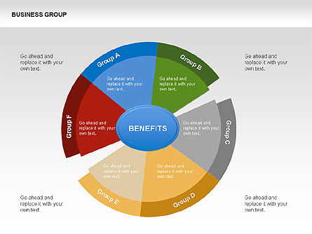 Business Group Chart Diagram, Slide 3, 00332, Business Models — PoweredTemplate.com