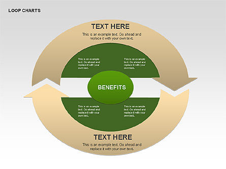 Koleksi Bagan Lingkaran, Templat PowerPoint, 00333, Diagram Proses — PoweredTemplate.com
