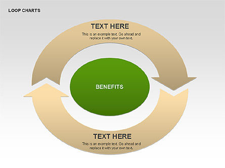 Colección Loop Charts, Diapositiva 3, 00333, Diagramas de proceso — PoweredTemplate.com