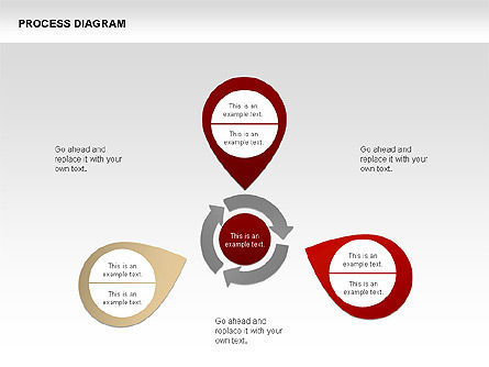 Proses Diagram Koleksi, Gratis Templat PowerPoint, 00334, Diagram Proses — PoweredTemplate.com