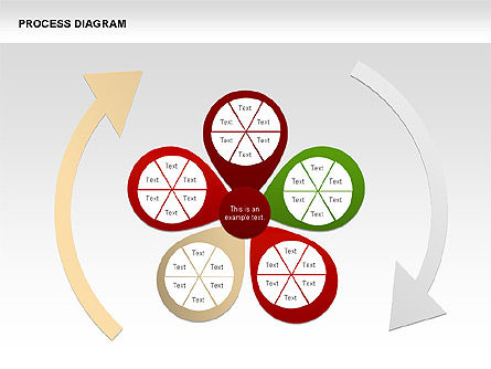 Colección de Diagramas de Procesos, Diapositiva 11, 00334, Diagramas de proceso — PoweredTemplate.com