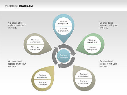 Collecte de diagramme de processus, Diapositive 12, 00334, Schémas de procédés — PoweredTemplate.com
