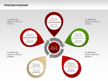 Collecte de diagramme de processus, Diapositive 2, 00334, Schémas de procédés — PoweredTemplate.com