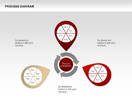 Collecte de diagramme de processus, Diapositive 5, 00334, Schémas de procédés — PoweredTemplate.com