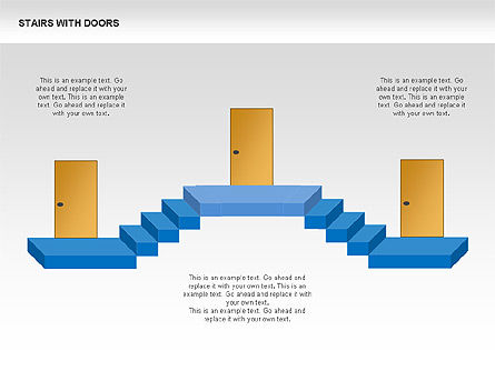 Trappen en deuren diagrammen, Dia 10, 00336, Stage diagrams — PoweredTemplate.com